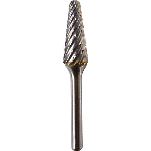 NRS Carbide Bur, Tapered D-steel Cut, Blade Diameter 12 x Blade Length 30 x Shaft Diameter 6 x Shaft Length 45, Brazed, TCBSTL4700, 1 pc