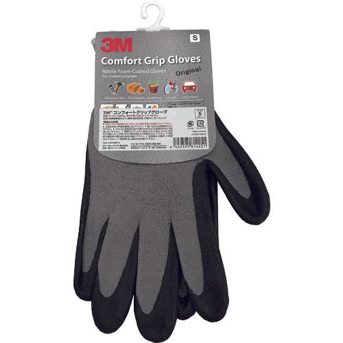 ３Ｍ　一般作業用コンフォートグリップグローブ　グレー　Ｓサイズ　GLOVE GRA S　1 双