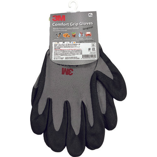 ３Ｍ　一般作業用コンフォートグリップグローブ　グレー　ＸＬサイズ　GLOVE GRA XL　1 双