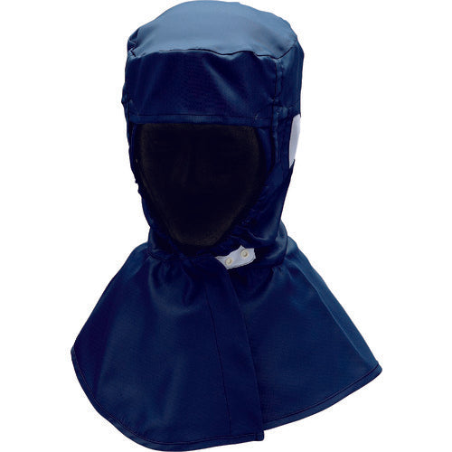 ミドリ安全　クリーンスーツ用フード　ツバなし　ＹＨＳ１０１　ネイビー　ＬＬ　YHS101N-LL　1 枚