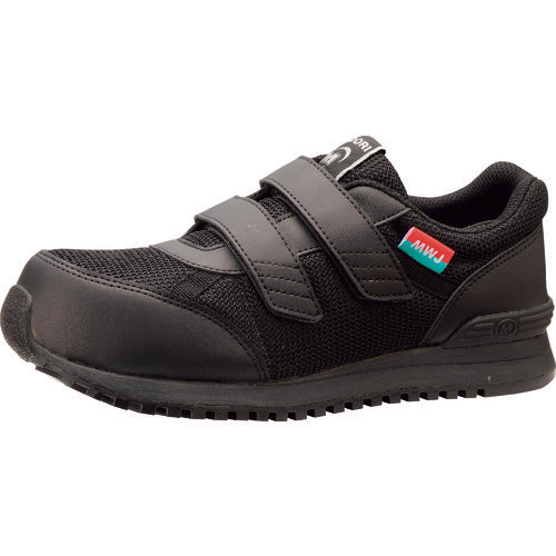 Midori Anzen Work Girl Power Toe Cap Sneakers MWJ-115 Black 21.5cm MWJ-115-BK-21.5 1 pair