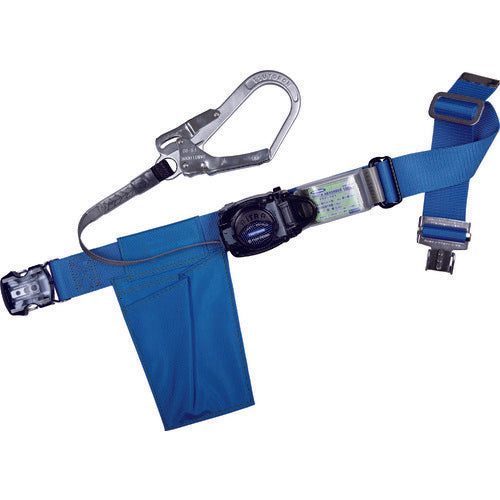 TSUYORON Body Belt Type Fall Arrest Device Retra One-Touch Type Blue Medium Size TB-RN-OT590-BL4-M-BP 1 Piece