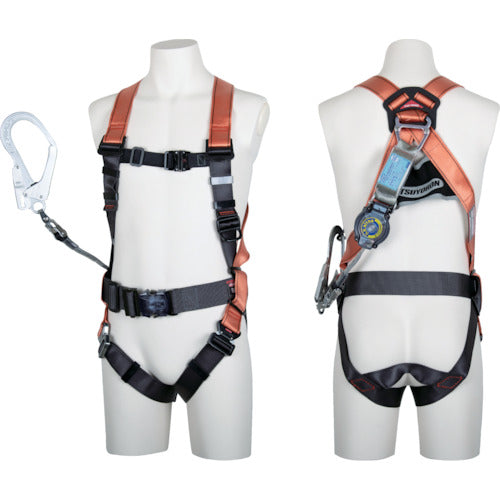 TSUYORON 코어 하네스 SR 리트라 오렌지 M 사이즈 TH-502-TR93SV-OT-OR-M-R23-BX 1 개