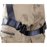 TSUYORON Kurokage Harness with Single Lanyard and Locking Retractable SR Retractor, Dark Gray, Medium Size, TH-504-TR93SV-OT-DG-M-R23-BX, 1 Piece