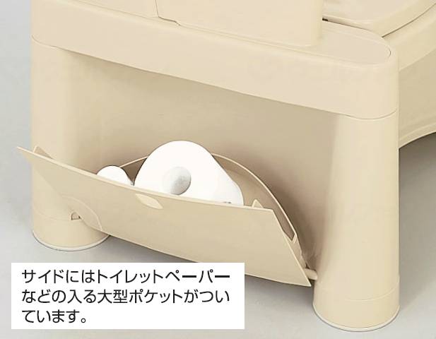 Shinki Synthetic Portable Toilet with Backrest