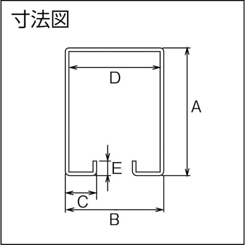 ＤＡＩＫＥＮ　３号ステンレスハンガーレール　２７３０　3S-HR2730　1 本