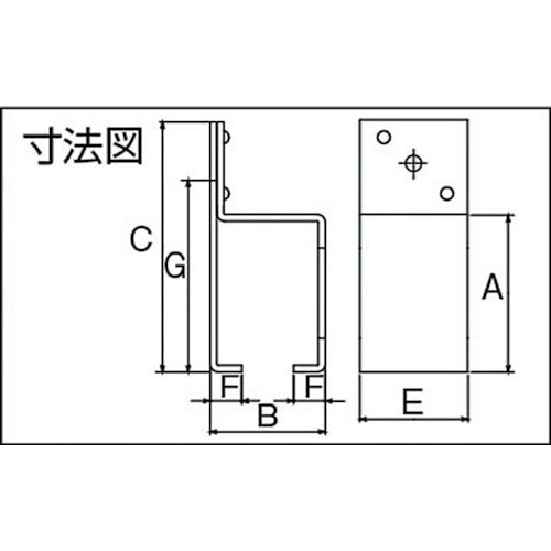 ＤＡＩＫＥＮ　２号ステンレスドアハンガー用横受一連　2S-SB　1 個