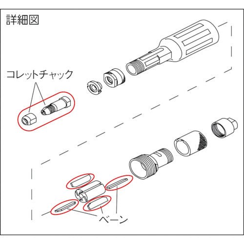 ＮＰＫ　ストレートグラインダ　平型砥石　６５ｍｍ用　１００５３　NHG-65D　1 台