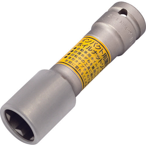 TONE 프로텍터 부착 임팩트용 퀵 피트 얇은 롱 호일 너트 소켓(자동차 정비용) 대변 치수 21mm 4APQF-21LN 1개