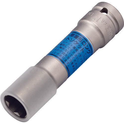 TONE 프로텍터 부착 임팩트용 퀵 피트 얇은 롱 호일 너트 소켓(자동차 정비용) 대변 치수 17mm 4APQF-17LN 1개