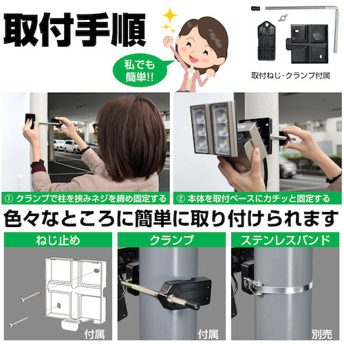 ELPA Solar Sensor Light 3 Lights ESL-313SL 1 pc