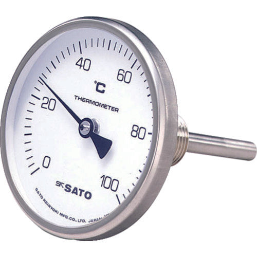 Sato Bimetal thermometer BM-T-75S 0-100℃ 50L (2110-20) BM-T-75S-4 1 unit