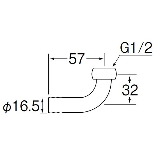 ＳＡＮＥＩ　Ｌ型ユニオンナット（ホース用）　PT32-13　1 個