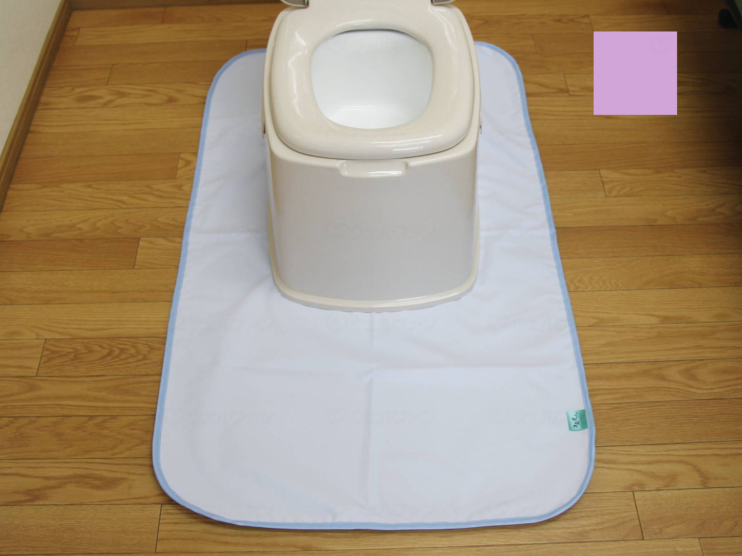 トクナガ消臭達人 簡易ﾄｲﾚ防水ﾏｯﾄ ﾊﾟｰﾌﾟﾙ