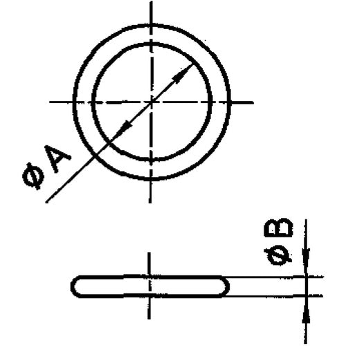 ＳＡＮＥＩ　オーリング（内径４７．６ｍｍＸ太さ５．７ｍｍ）　PP50-48A　1 個