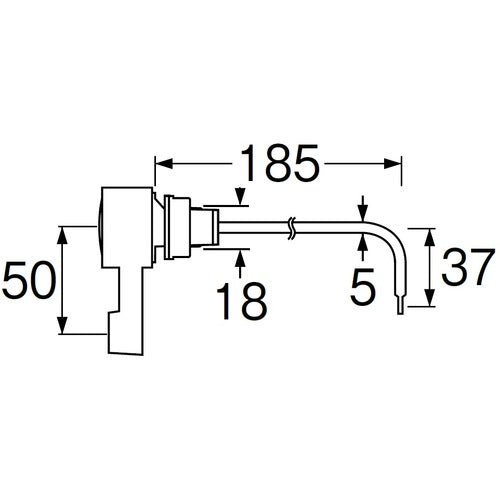 SANEI PC 로우 탱크 레버 PH84-12XL 1 개