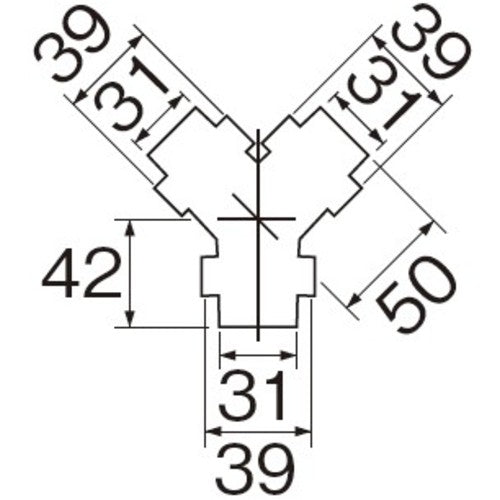 SANEI 배수 호스 Y형 쯔기테 PH62-35 1개