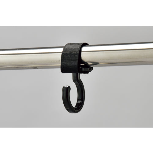 Green Cross Plastic Hook for Pipes (Fixed Hook Type) Black KF-2BK Load Capacity 3kg Removable Hook and Loop Fastener 309054 1 pc