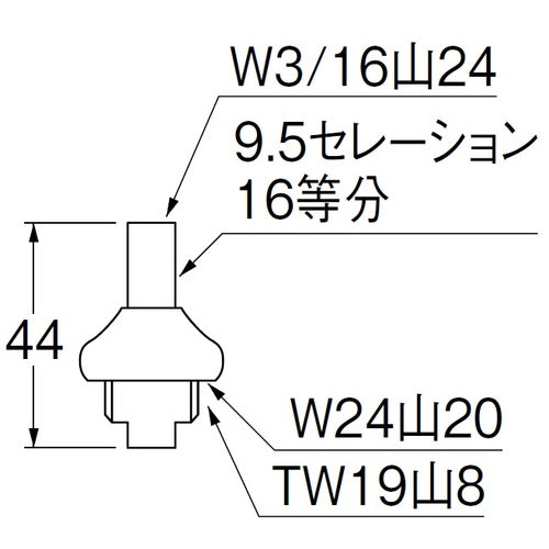 ＳＡＮＥＩ　スピンドルセット　PU36S-13　1 個