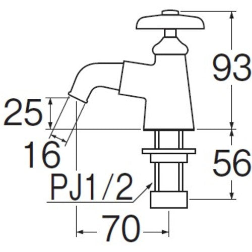 ＳＡＮＥＩ　万能ホーム立水栓　Y52J-13　1 個