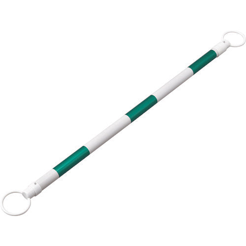 녹색 십자 호랑이 무늬 콘바(신축 타입) 녹색 반사/흰색 슬라이드 바 WG 40.5(35)mmΦ×1.3~2m ABS 수지제 122336 1개