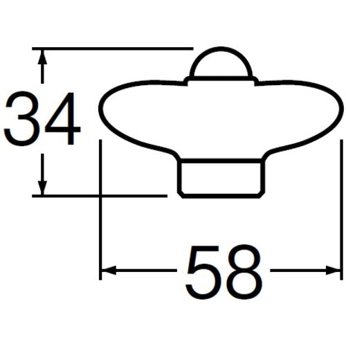 ＳＡＮＥＩ　陶器ハンドル　PR2102F-1-R　1 個
