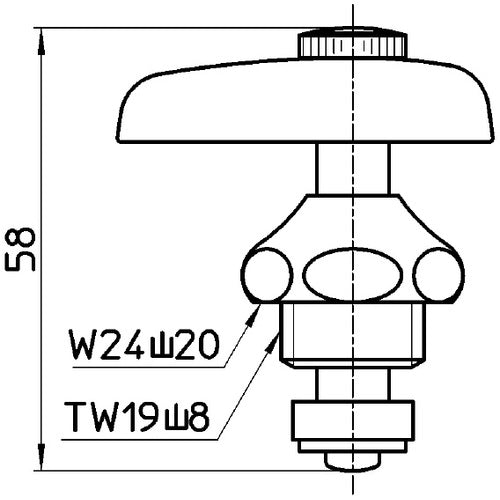 ＳＡＮＥＩ　給水栓上部　PR10AK-13　1 個