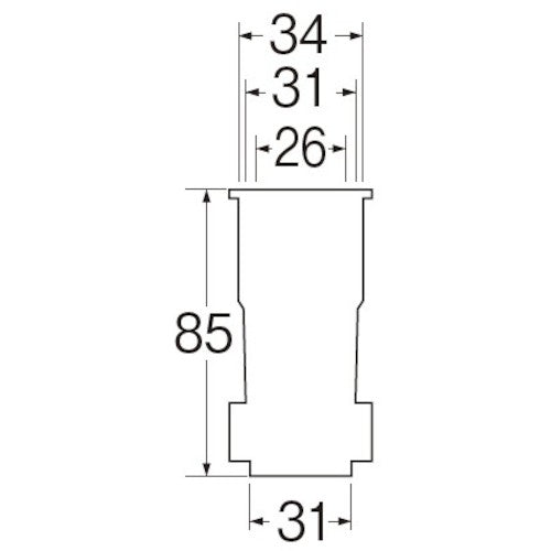 SANEI Washing Machine Drain Hose Inlet PH64-87T 1 pc