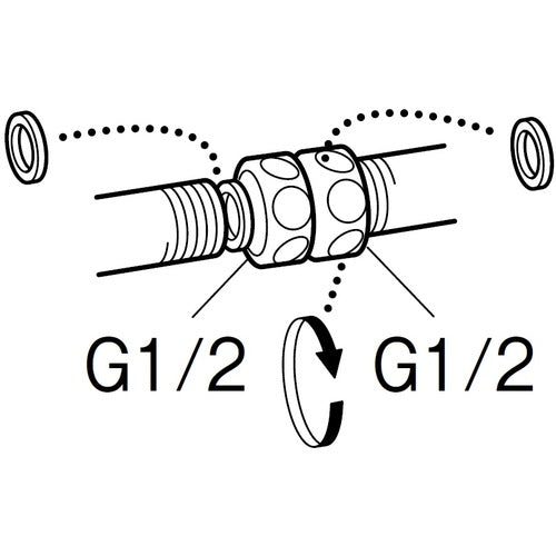 SANEI 양 너트 부착 어댑터 PT83-13 1개