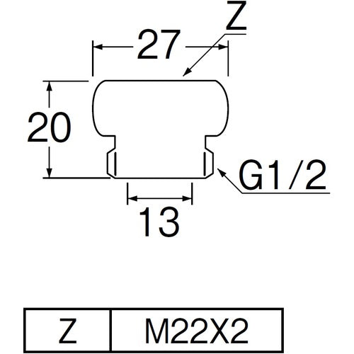 SANEI shower adapter PT25-3 1 piece