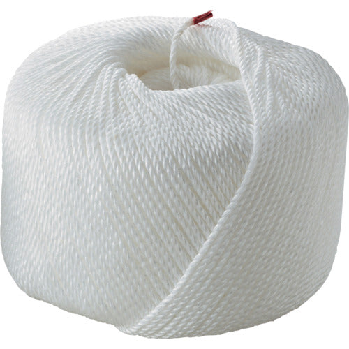 緑十字　ケーブル用呼び線（通線紐）　白　ロープ４Ｎ　４ｍｍΦ×４００ｍ　ポリプロピレン　283006　1 巻