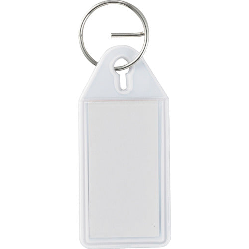 녹색 십자 키 홀더 명찰(소프트 케이스 타입) 화이트 SNF-W 55×25 mm 엔비 301021 1개