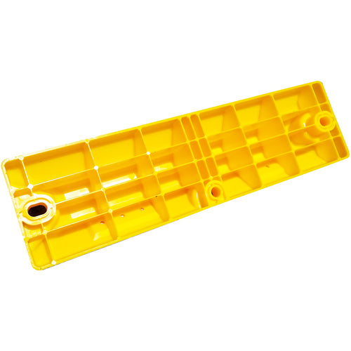 Green Cross Car Stopper (Low Height Type) Yellow Parking Stop 80-Y Height 80 x Width 150 x Total Length 560 mm With Asphalt Anchor Bolts 121051 1 Set