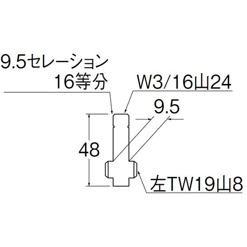 SANEI 수전 스핀들 PU36-1L-13 1 개