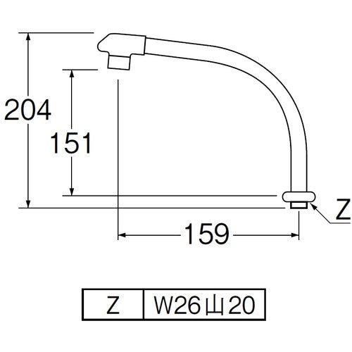 ＳＡＮＥＩ　断熱腰高パイプ　PA232D-61X1-16　1 個