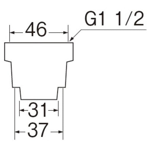 SANEI 배수 호스 너트 PH62-82-40 1 개