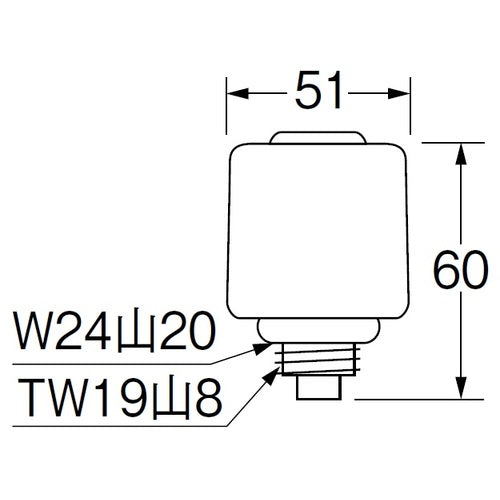 ＳＡＮＥＩ　給水栓上部　PR18A-13　1 個