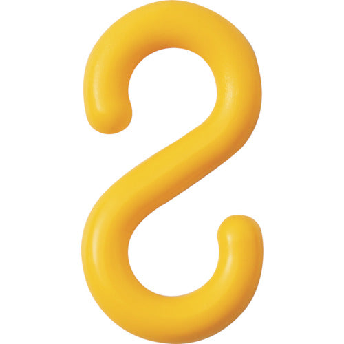 녹색십자 S자 후크 황 PF-6Y 선경 6mmΦ 21×39.5mm 2개조 수지제 284123