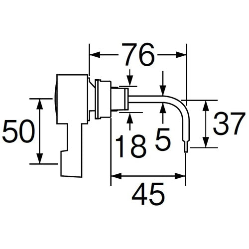 SANEI PC 로우 탱크 레버 PH84-12X 1 개