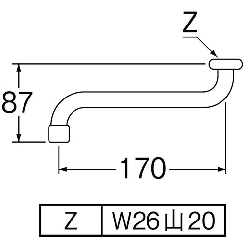SANEI 거품 자재 파이프 PA10JH-60X-16 1개