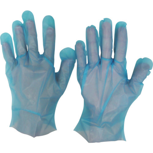 UCD Disposable Gloves Singer Poly Light Blue Bag (100 pieces) L LPE0150SE-BPL 1 bag