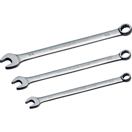 nepros 콤비네이션 스패너 롱 콤비네이션 렌치 2면 폭 22mm 전체 길이 340mm NMS2L-22 1 개