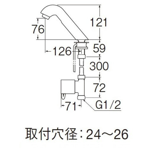 ＳＡＮＥＩ　自動水栓　EY501-13　1 個