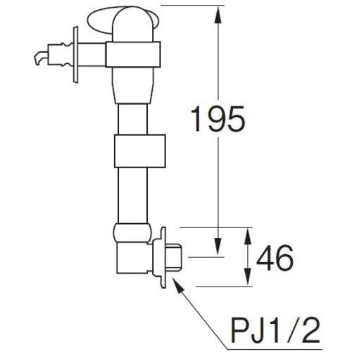 ＳＡＮＥＩ　ミニセラ洗濯機用水栓　PY1735TV-13　1 個