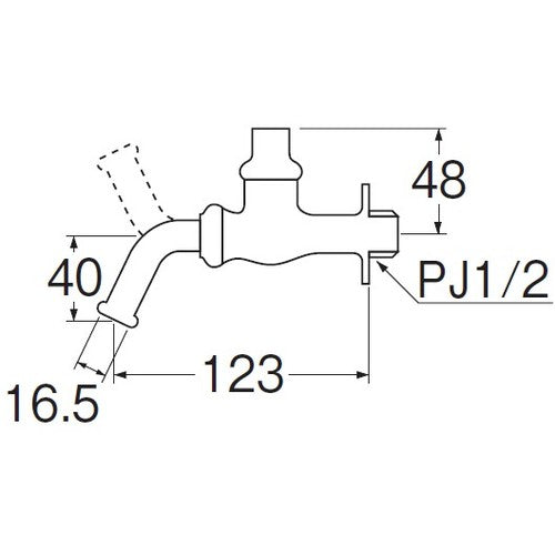 ＳＡＮＥＩ　共用万能ホーム水栓　JY16J-13　1 個