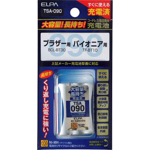 ＥＬＰＡ　大容量長持ち充電池　TSA-090　1 個