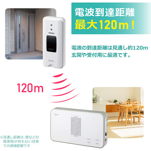 ELPA Wireless Chime Push Button Set EWS-S5030 1 piece