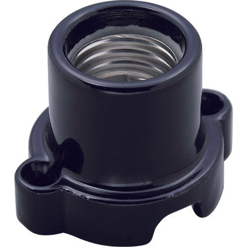 ELPA Round Receptacle E26 6A Black SB-2617H-BK 1 pc