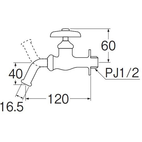 ＳＡＮＥＩ　万能ホーム水栓　JY12E-13　1 個