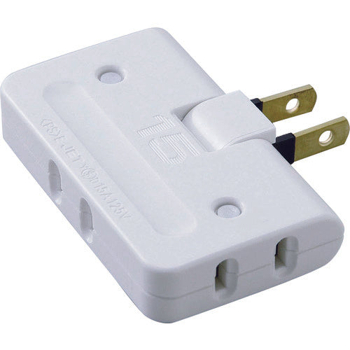 ＥＬＰＡ　コーナータップ　３個口　ホワイト　A-36H(W)　1 個